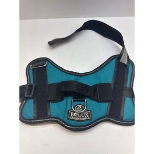 Bolux Dog Harness No-Pull Reflective Pet Vest with Handle Teal Black Size S